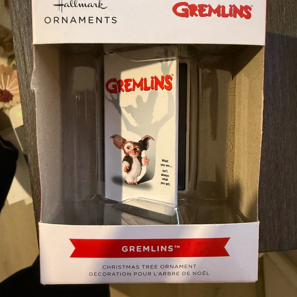 Hallmark Gremlins Christmas Ornament with Red and White Accents